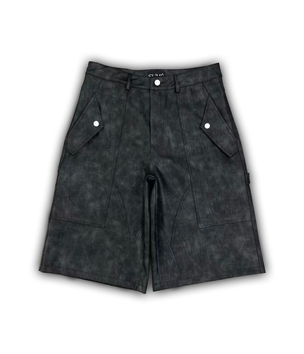 SUME PUNK LEATHER SHORTS