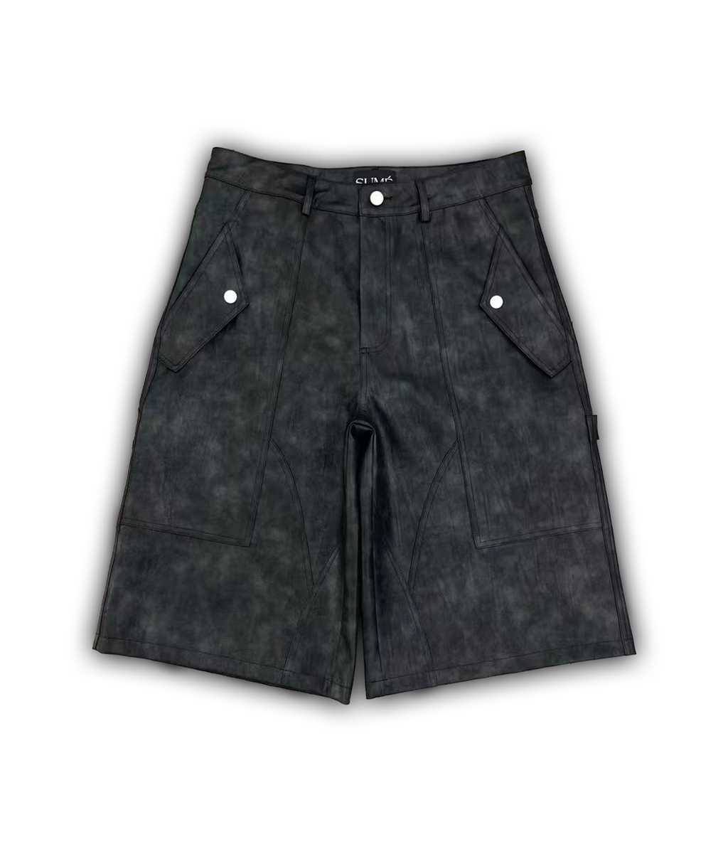 SUME PUNK LEATHER SHORTS
