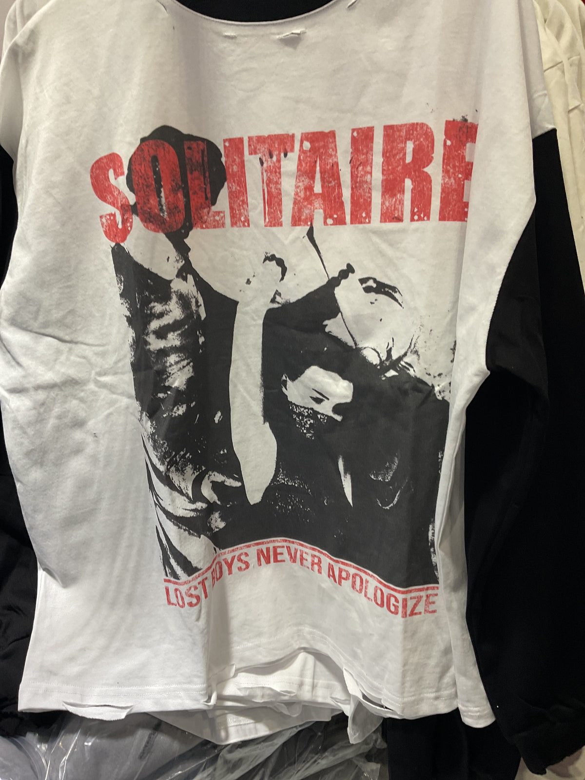 Solitaire lost boy never apologize longsleeve