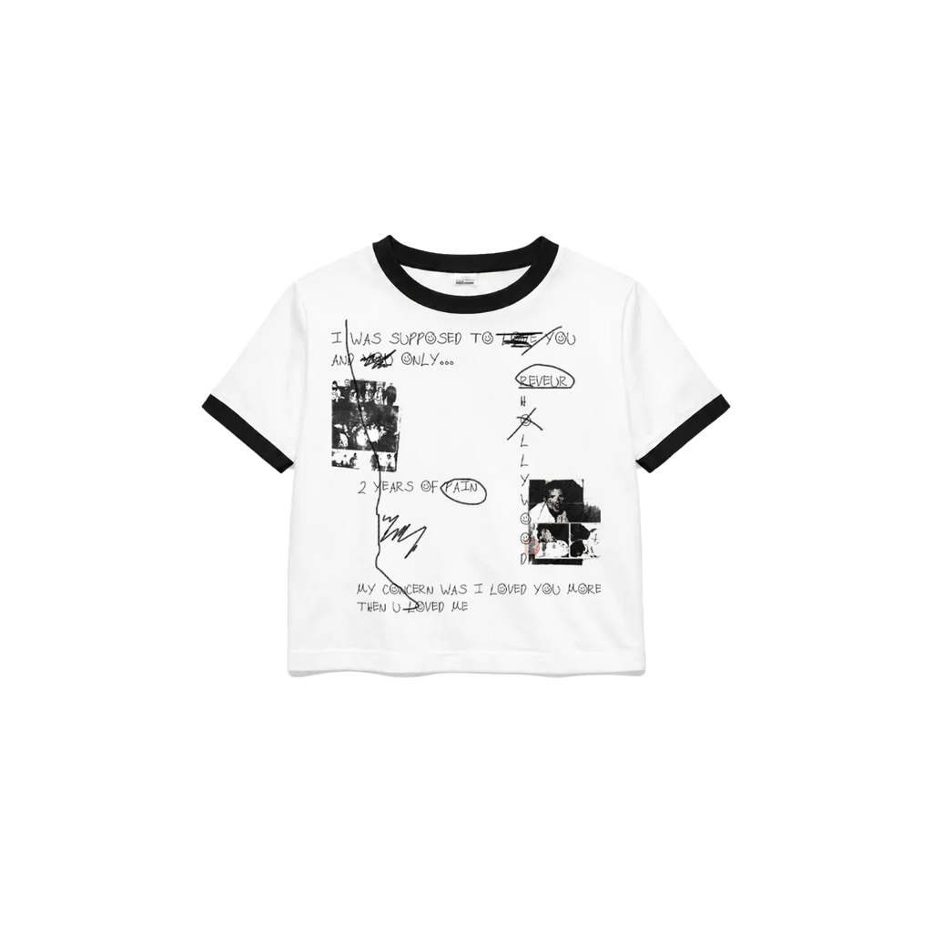 REVEUR "LOVE IS ART" RINGER TEE