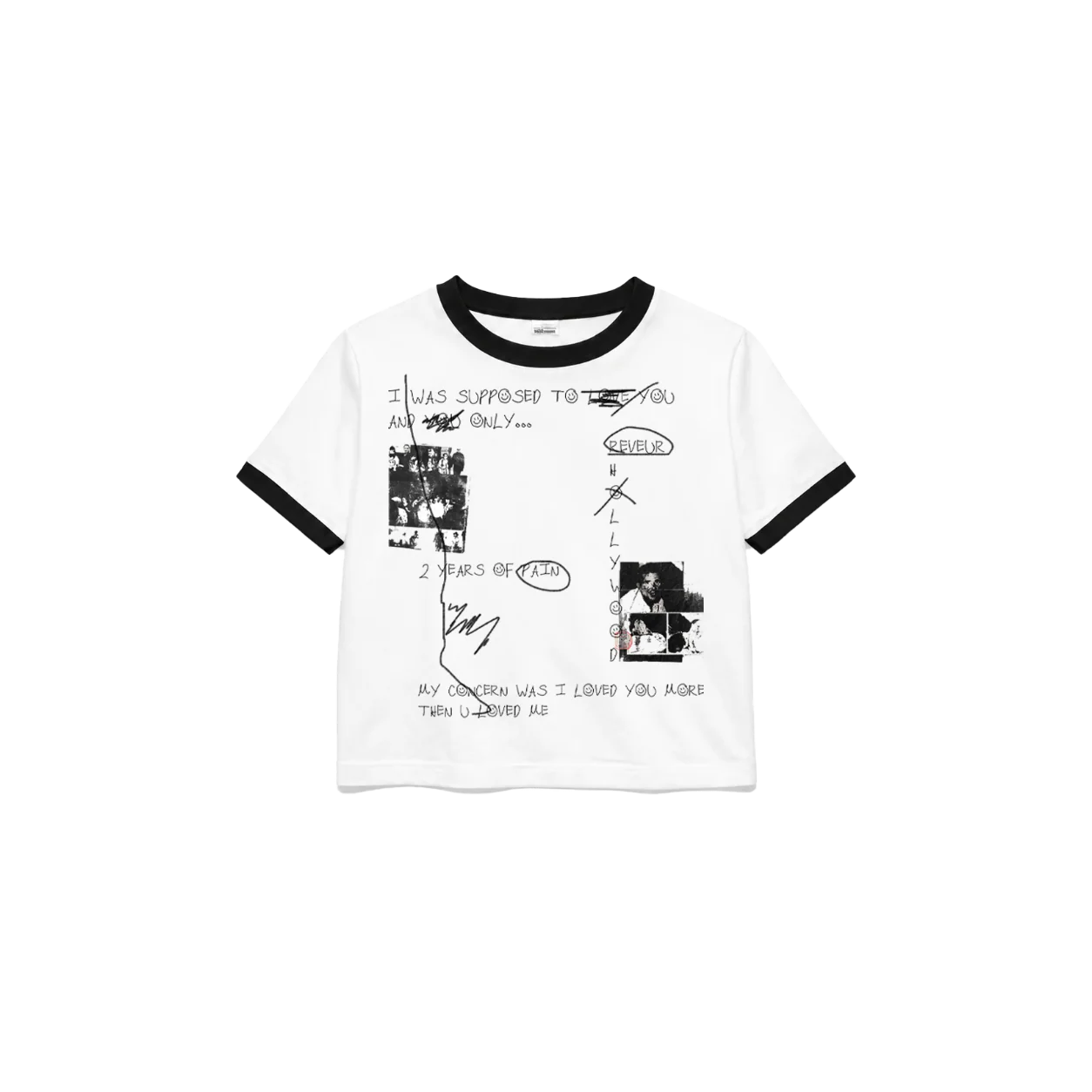 REVEUR "LOVE IS ART" RINGER TEE