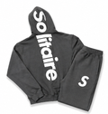 Solitaire Dark grey  Cotton Short Set