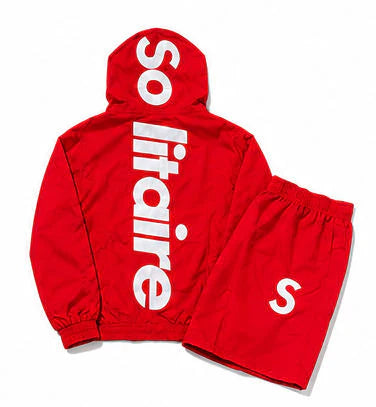 Solitaire Red Nylon Set